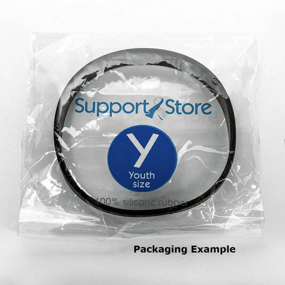 ✔ Covid-19 Vaccinated Rubber Wristband - Youth 7"