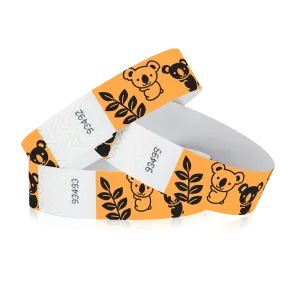 3/4" Tyvek Koalas Wristbands