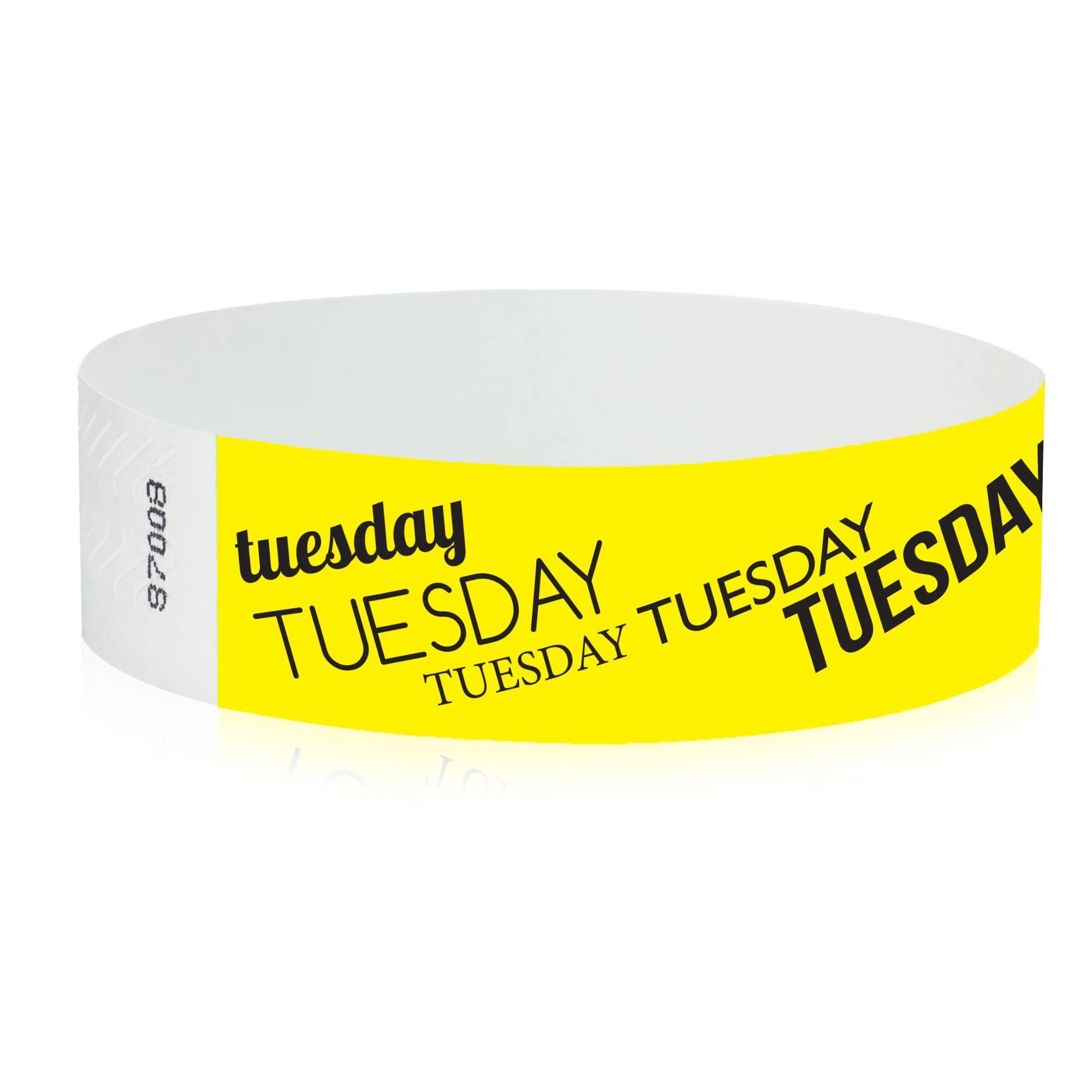 3/4" Tyvek Tuesday Wristbands