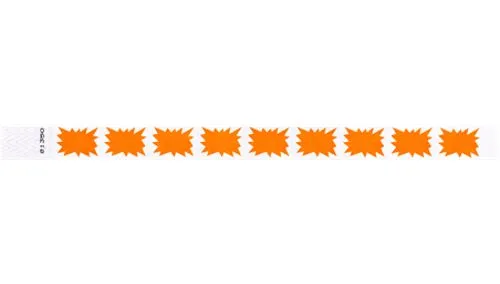 3/4" Tyvek® Wristbands - Burst
