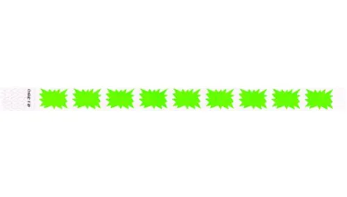 3/4" Tyvek® Wristbands - Burst