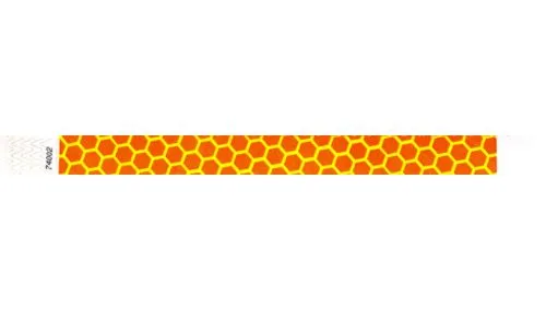 3/4" Tyvek® Wristbands - Honeycomb