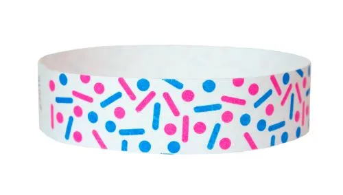 3/4" Tyvek® Wristbands - Sprinkles