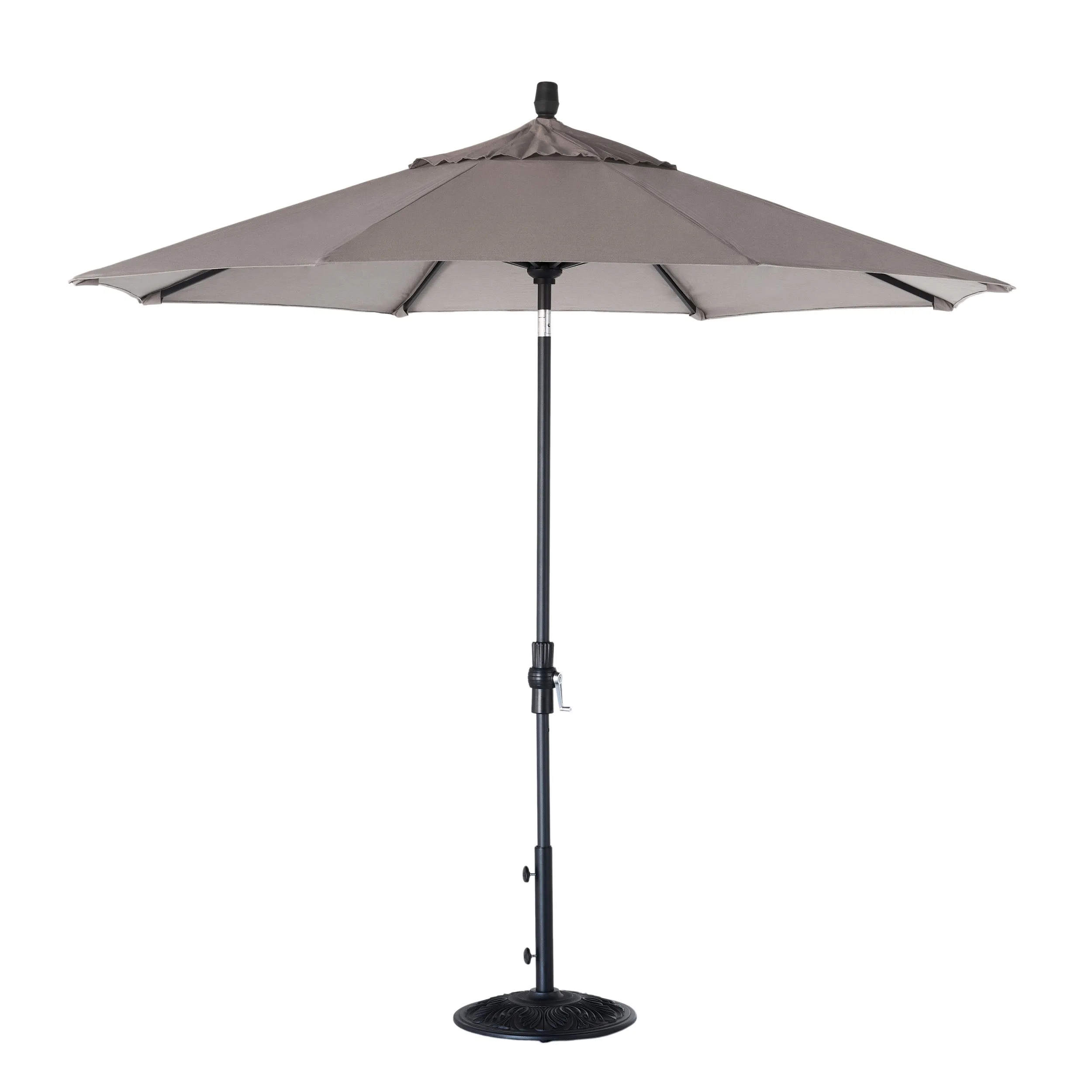 9' Collar Tilt Treasure Garden Market Umbrella with Black finish
