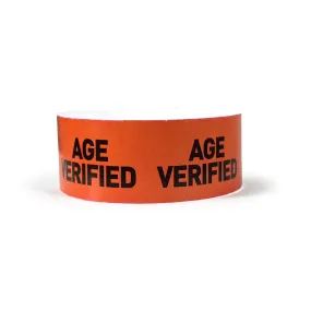 Age Verified Wristbands - Orange