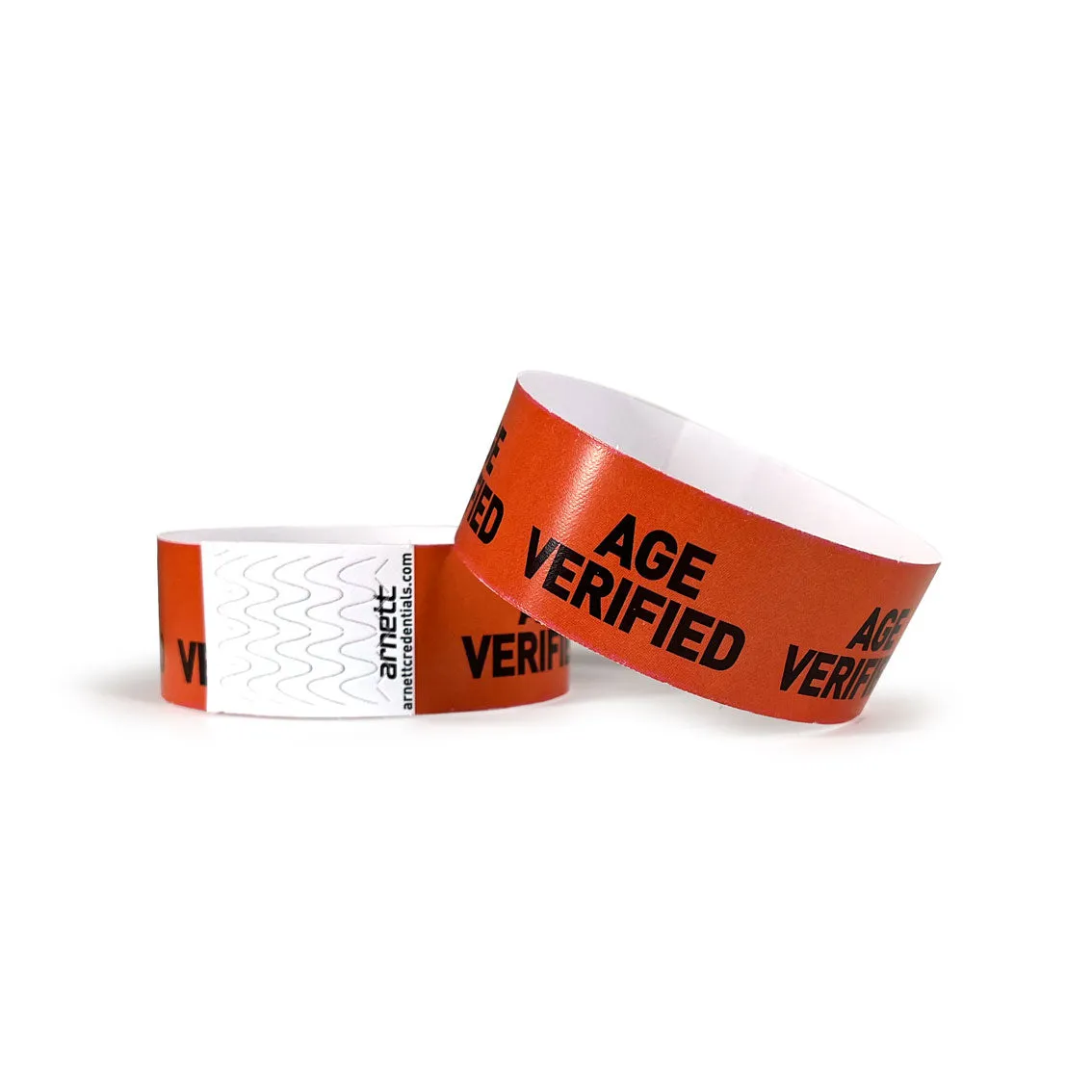 Age Verified Wristbands - Orange