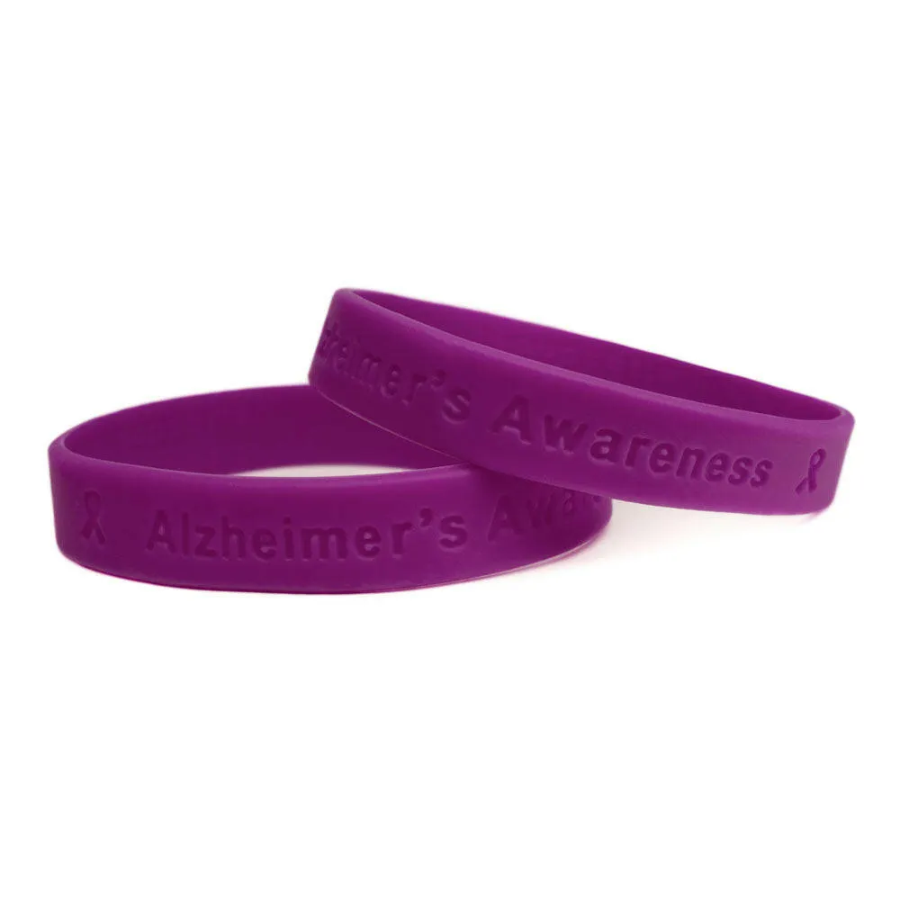 Alzheimer's Awareness Silicone Bracelet Wristband Youth
