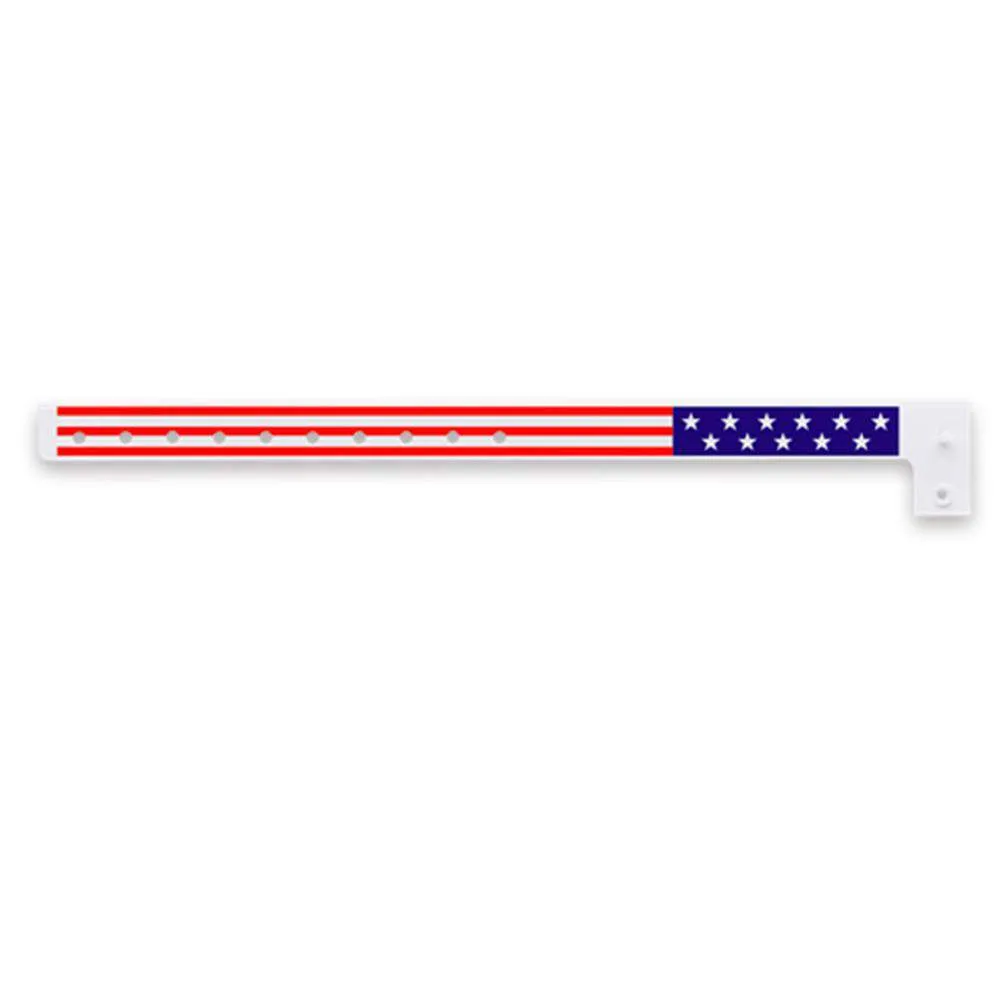 American Flag Plastic Wristbands Design 2