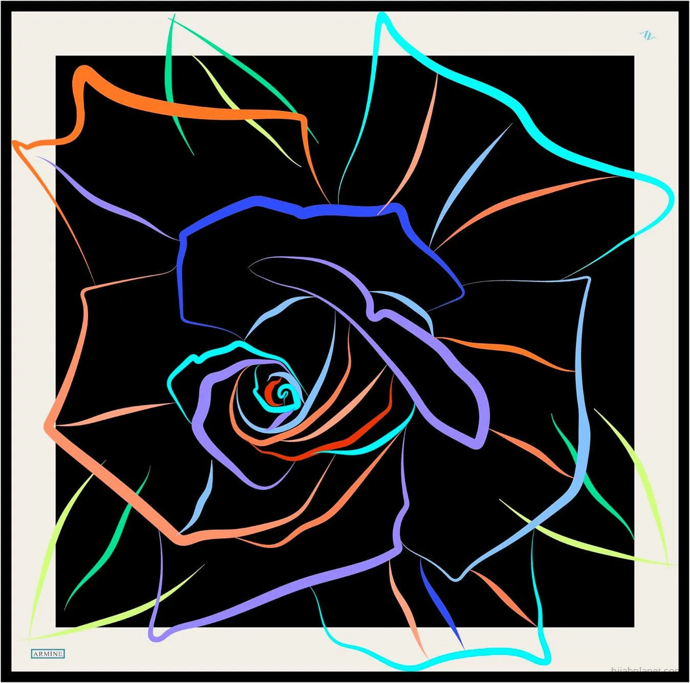 Armine Lotti Abstract Silk Scarf #1