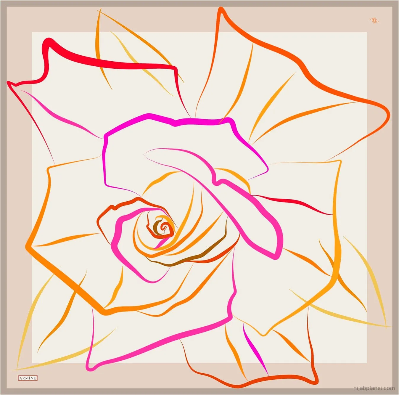 Armine Lotti Abstract Silk Scarf #2