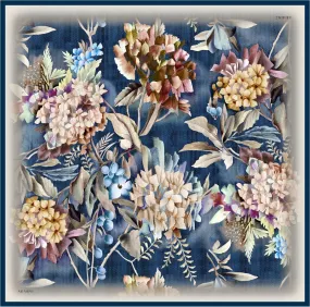 Armine Victoria Classy Floral Silk Scarf No.39