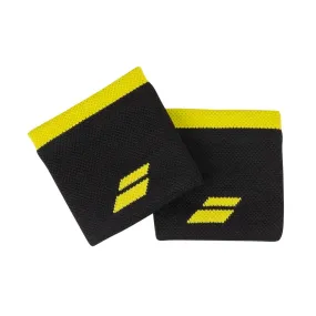 Babolat 174099 Logo Wrist Band - Black/Sulphur