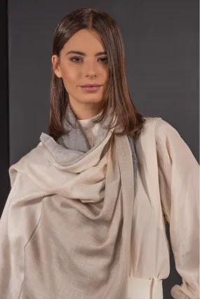 Barnabé Shawl Royal Alpaca & Silk Color Biege