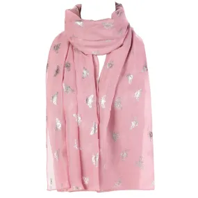 Bee's Silver Foiled Scarf
