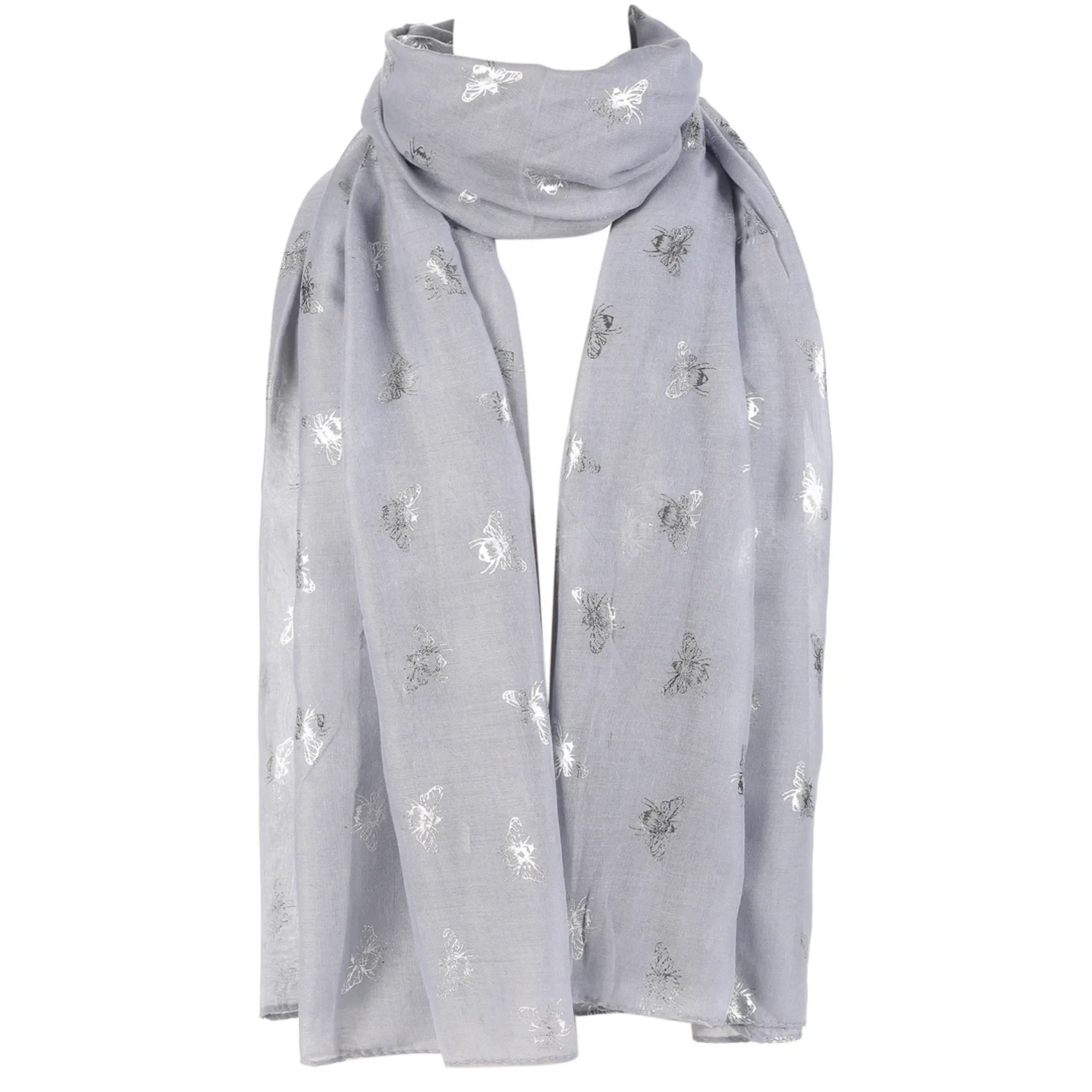 Bee's Silver Foiled Scarf