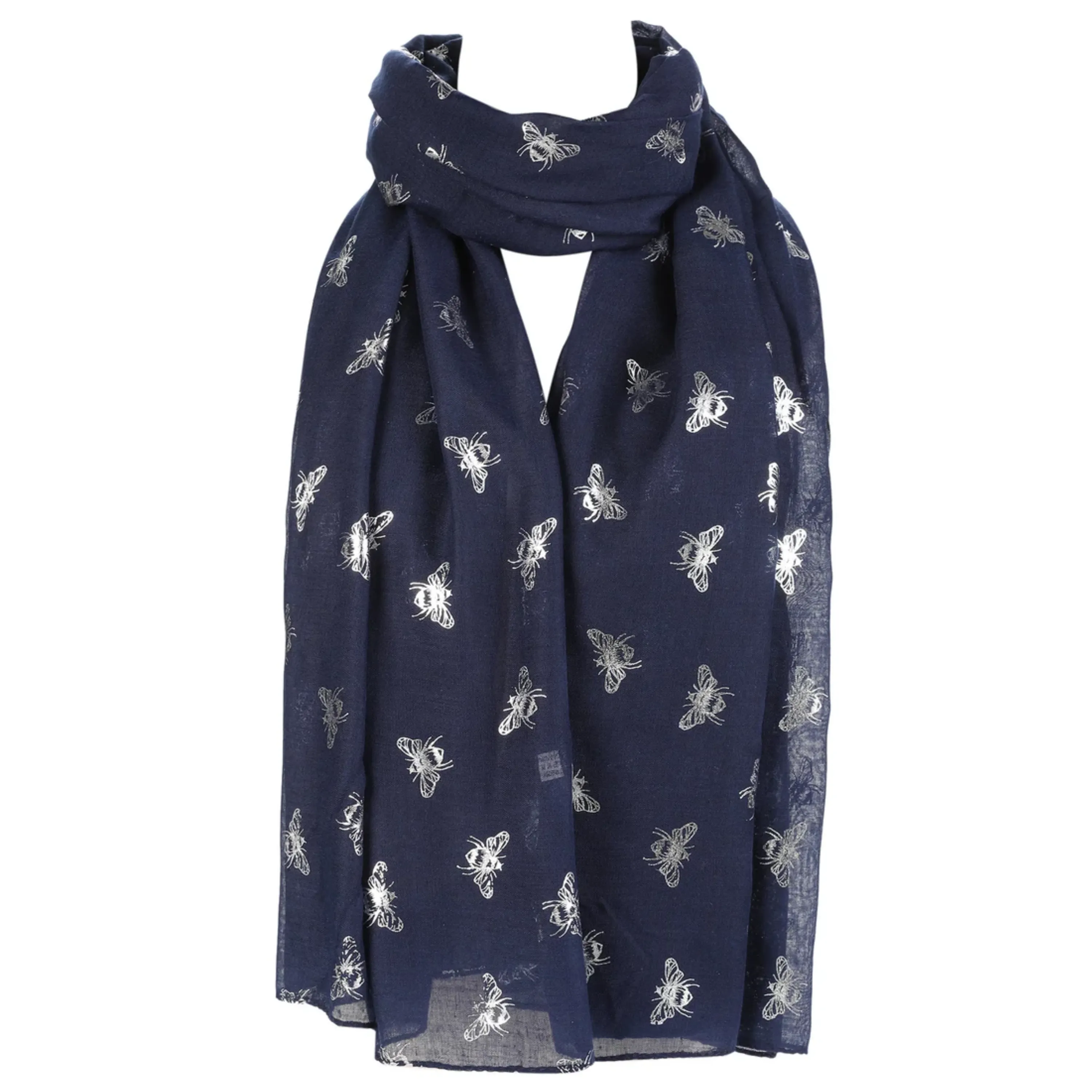 Bee's Silver Foiled Scarf