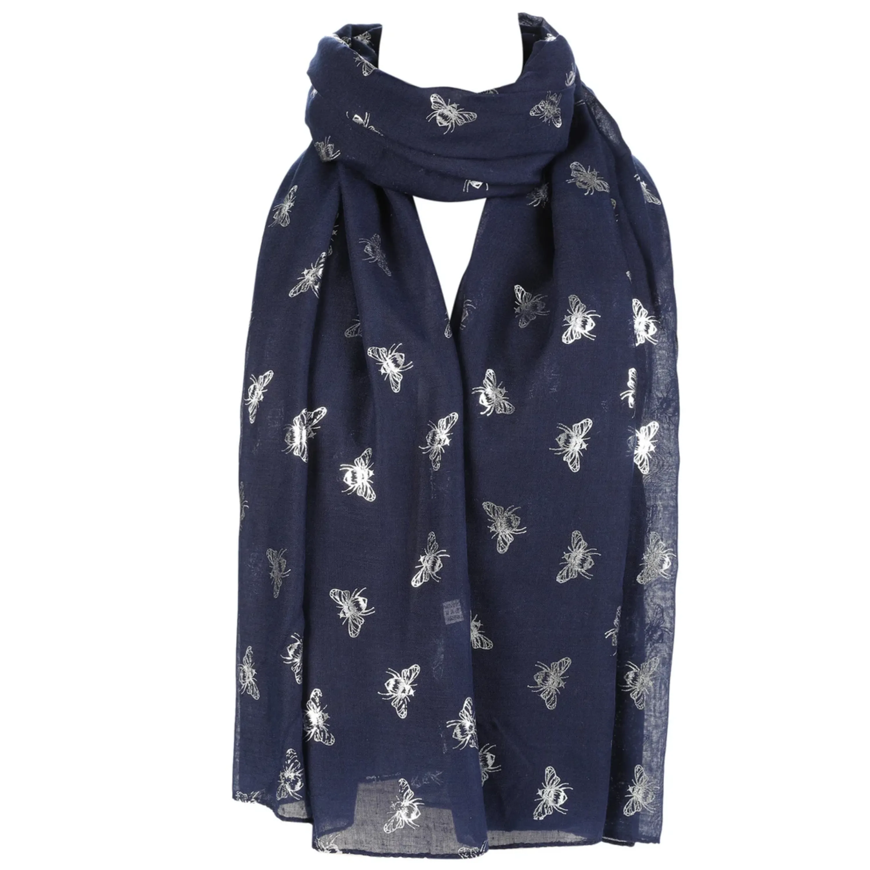Bee's Silver Foiled Scarf