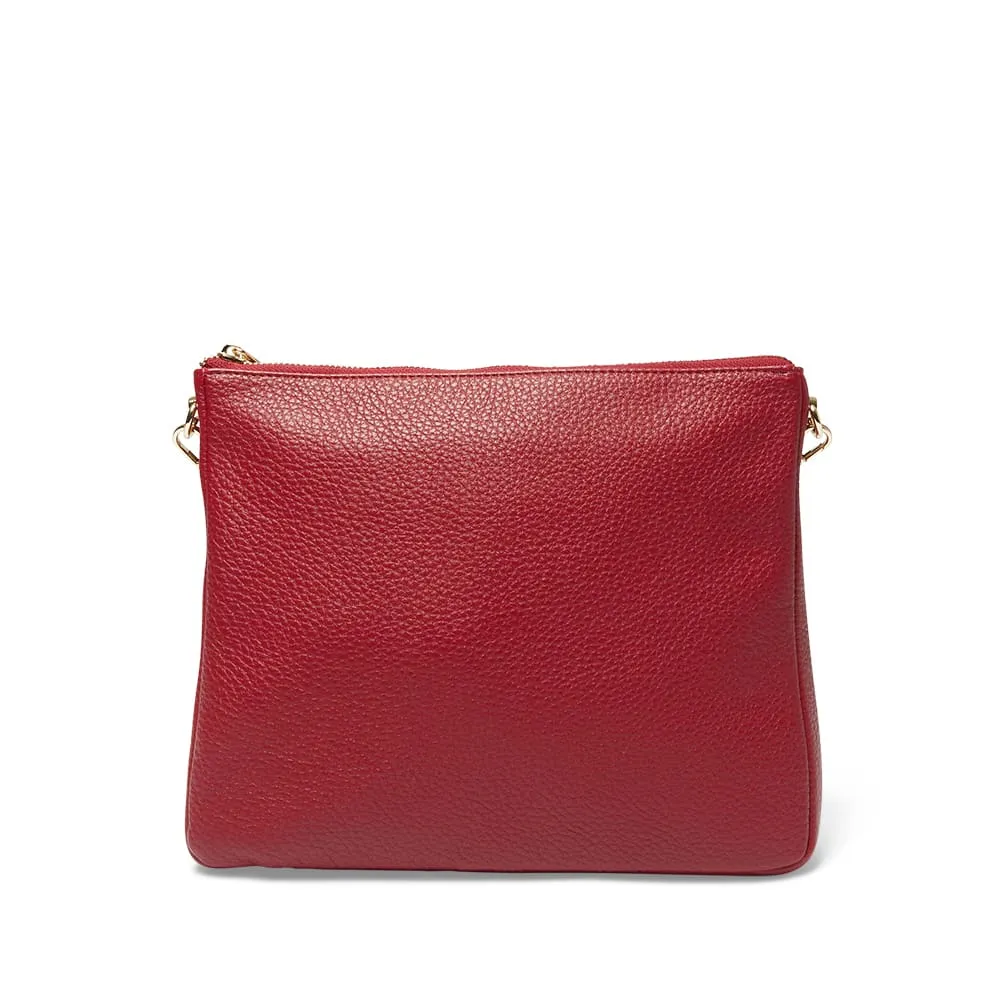 Belize Bag in Red Pebble