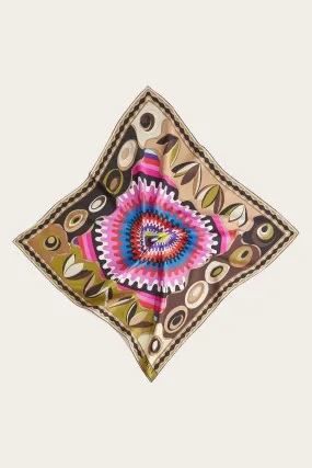 Bersaglio-Print Large Silk-Twill Carré