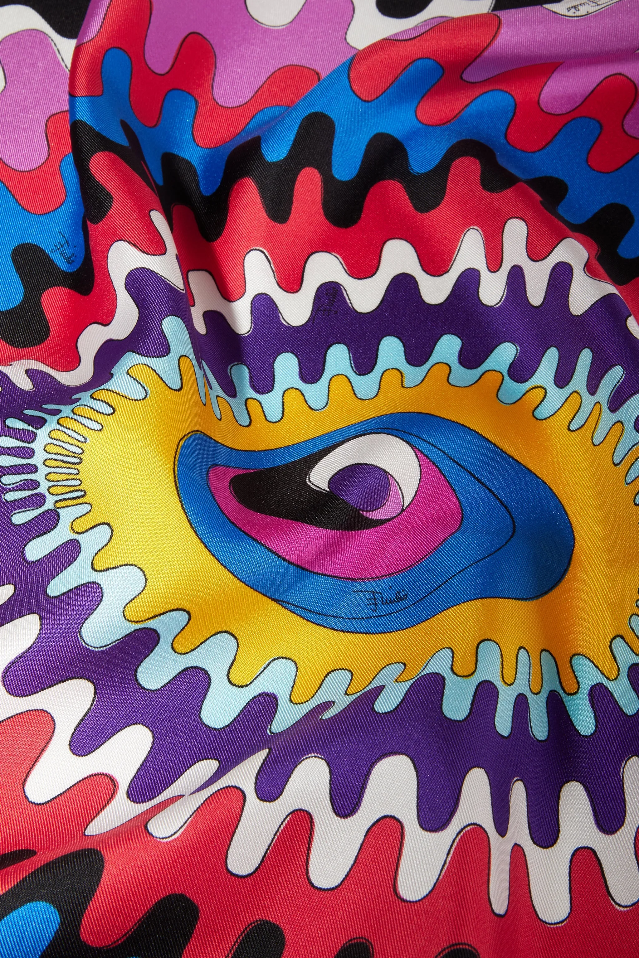Bersaglio-Print Large Silk-Twill Carré