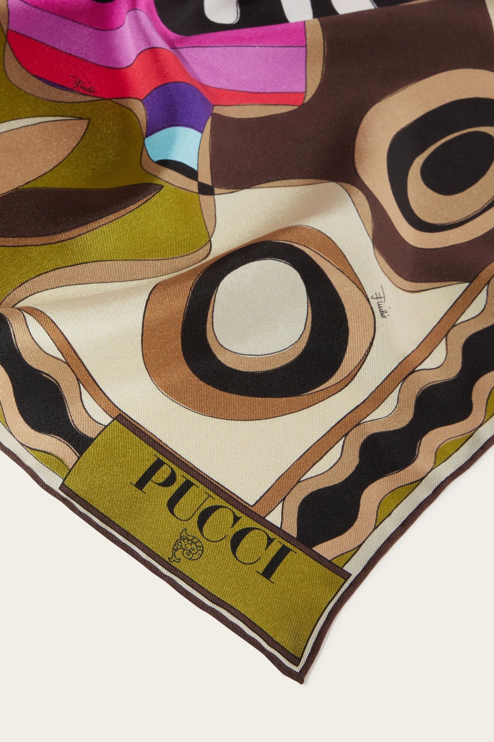 Bersaglio-Print Large Silk-Twill Carré