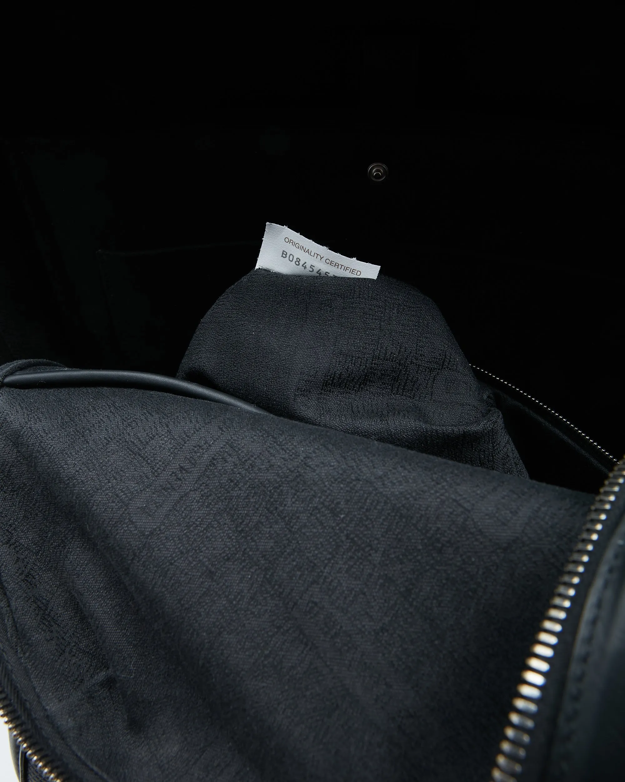 Bottega Veneta Black Leather Quilted Backpack