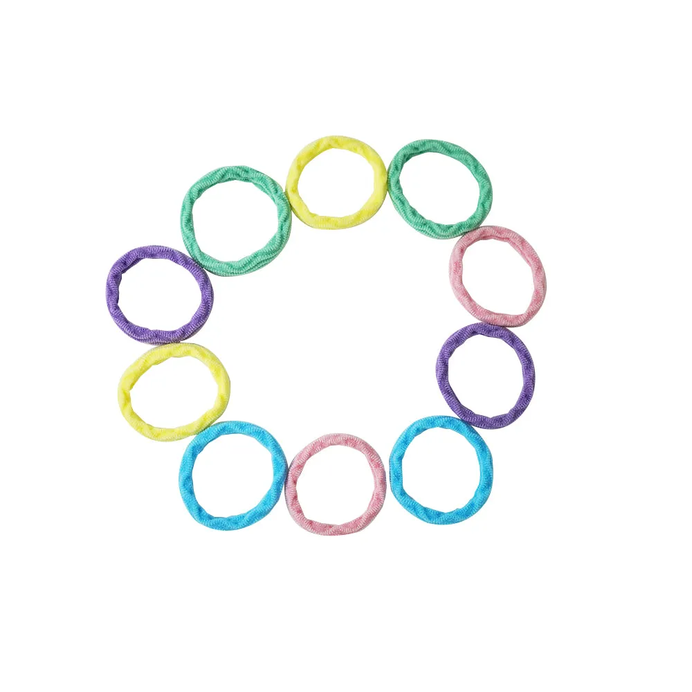Bsci Audited Factory Hot Sale 4.2Cm Blue Nylon Customized Hair Ties Hair Bobbies