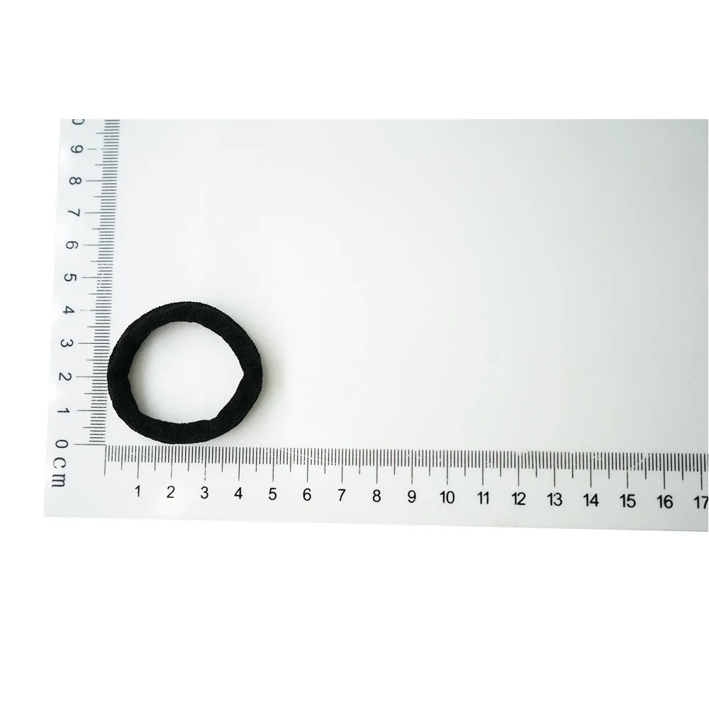Bsci Audited Factory Hot Sale 4.2Cm Blue Nylon Customized Hair Ties Hair Bobbies