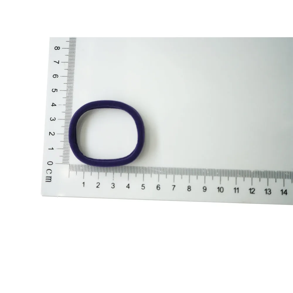 Bsci Audited Factory Popular 4.2Cm Deep Green Nylon Simple Stretch Hair Ties