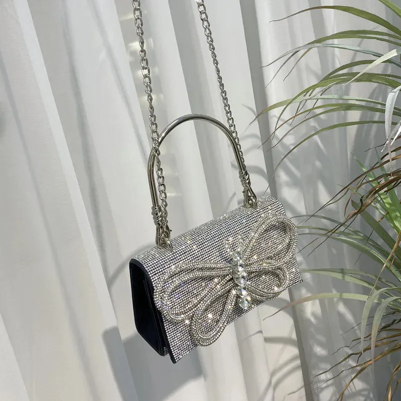 Butterfly Shiny Diamond Handbags