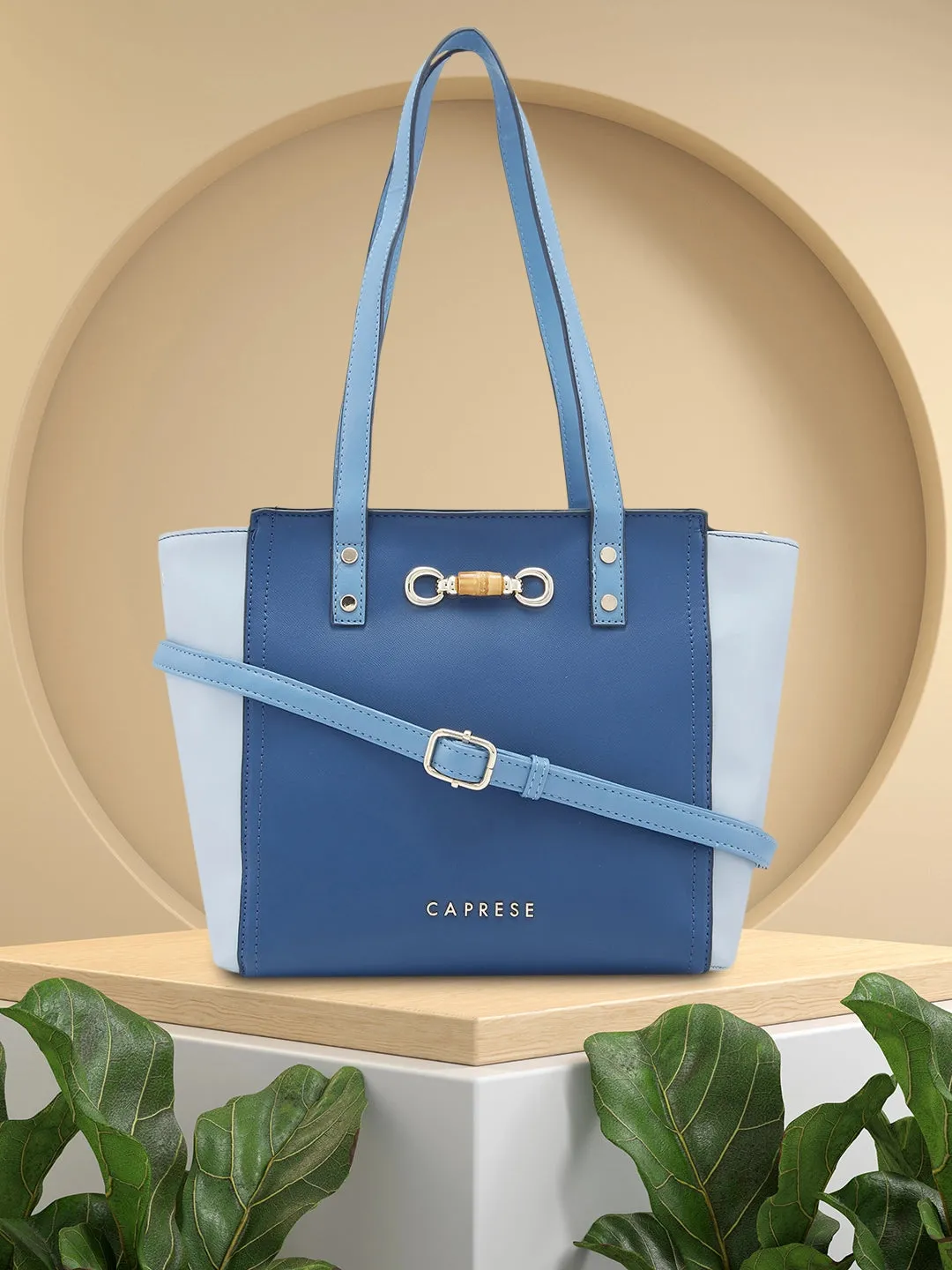 Caprese Eva Satchel Medium Navy