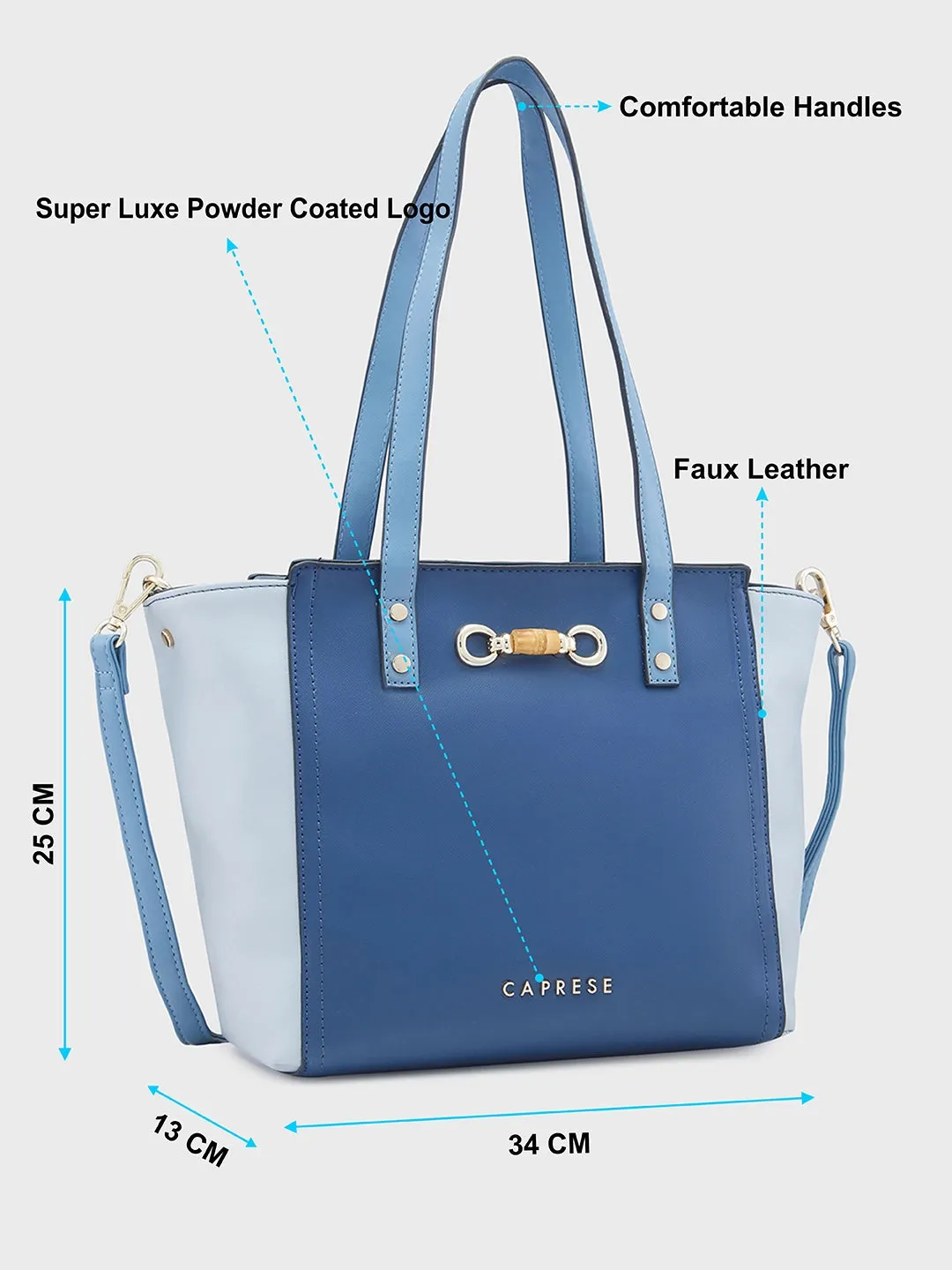 Caprese Eva Satchel Medium Navy