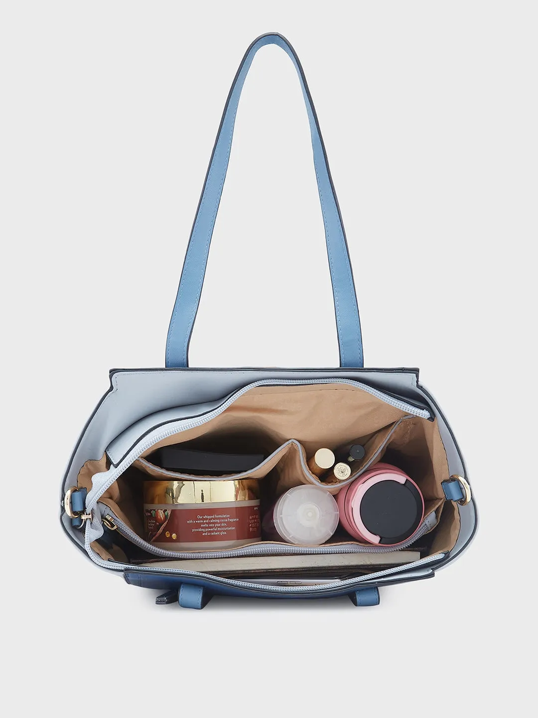 Caprese Eva Satchel Medium Navy