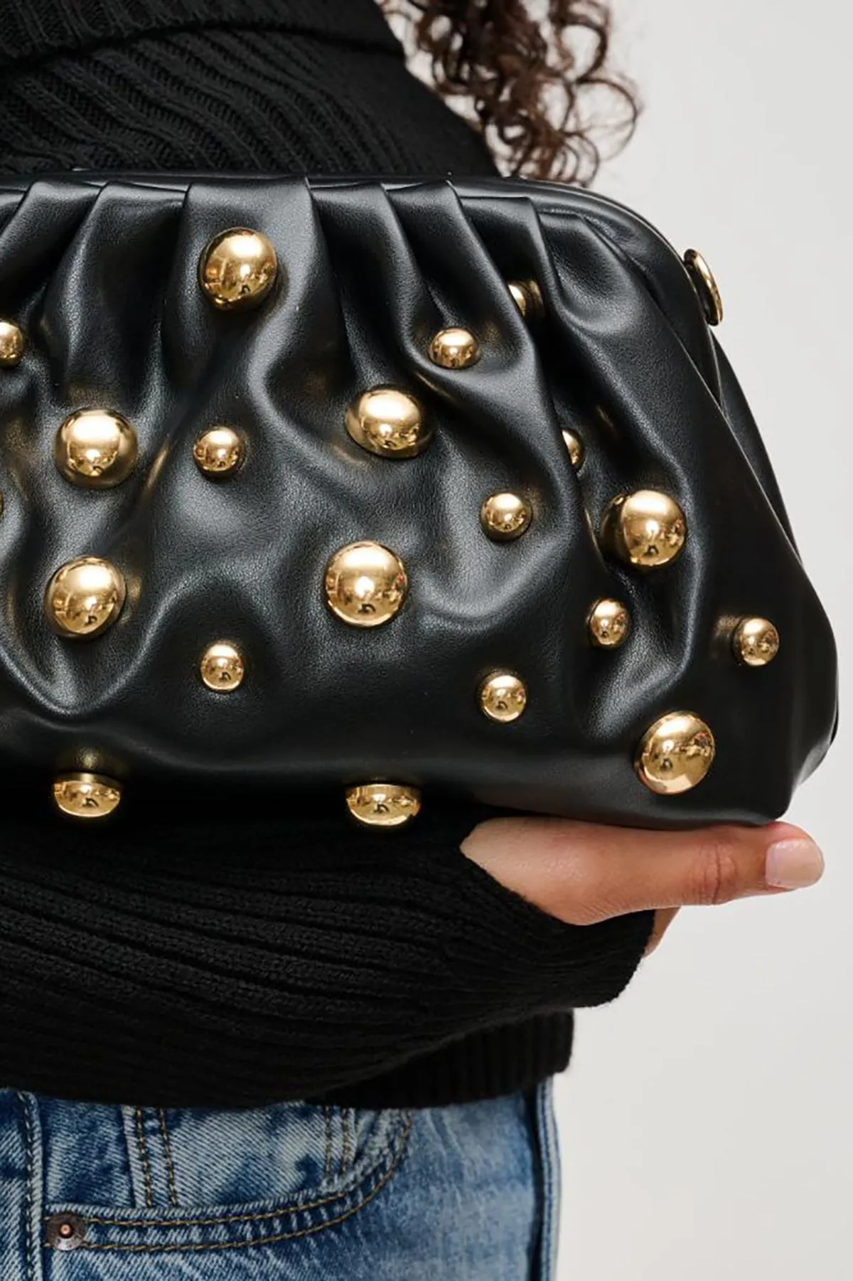 Carey Studded Clutch