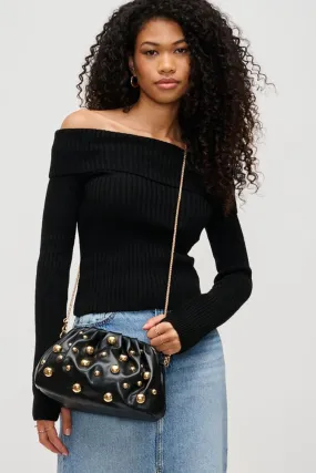 Carey Studded Clutch