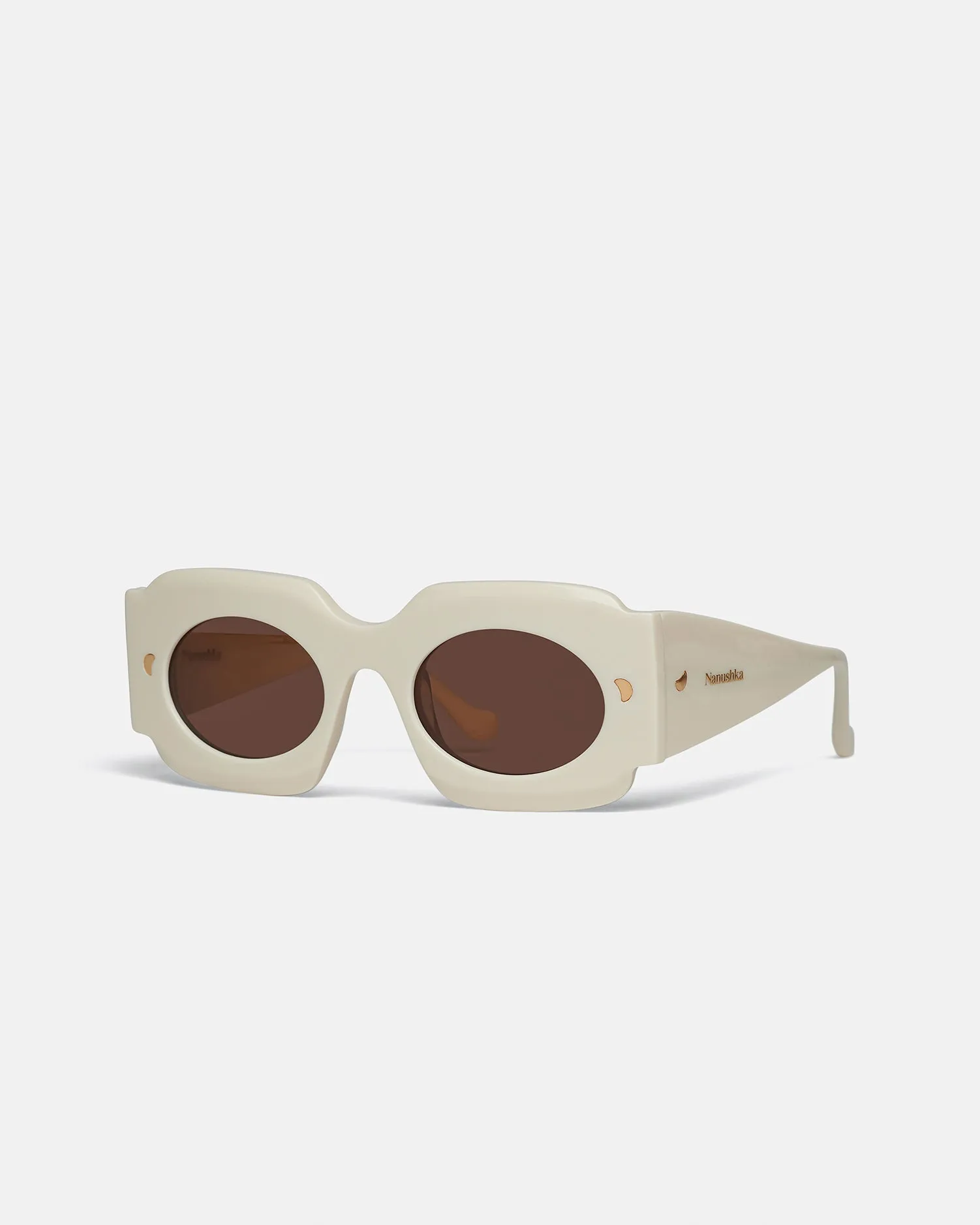 Cathi - Bio-Plastic Square-Frame Sunglasses - Shell