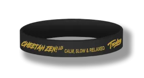 Cheetah Zen - Calm, Slow & Relaxed - Wristbands (set of 5)