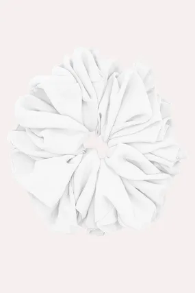 Chiffon Hijab Scrunchie - Soft White