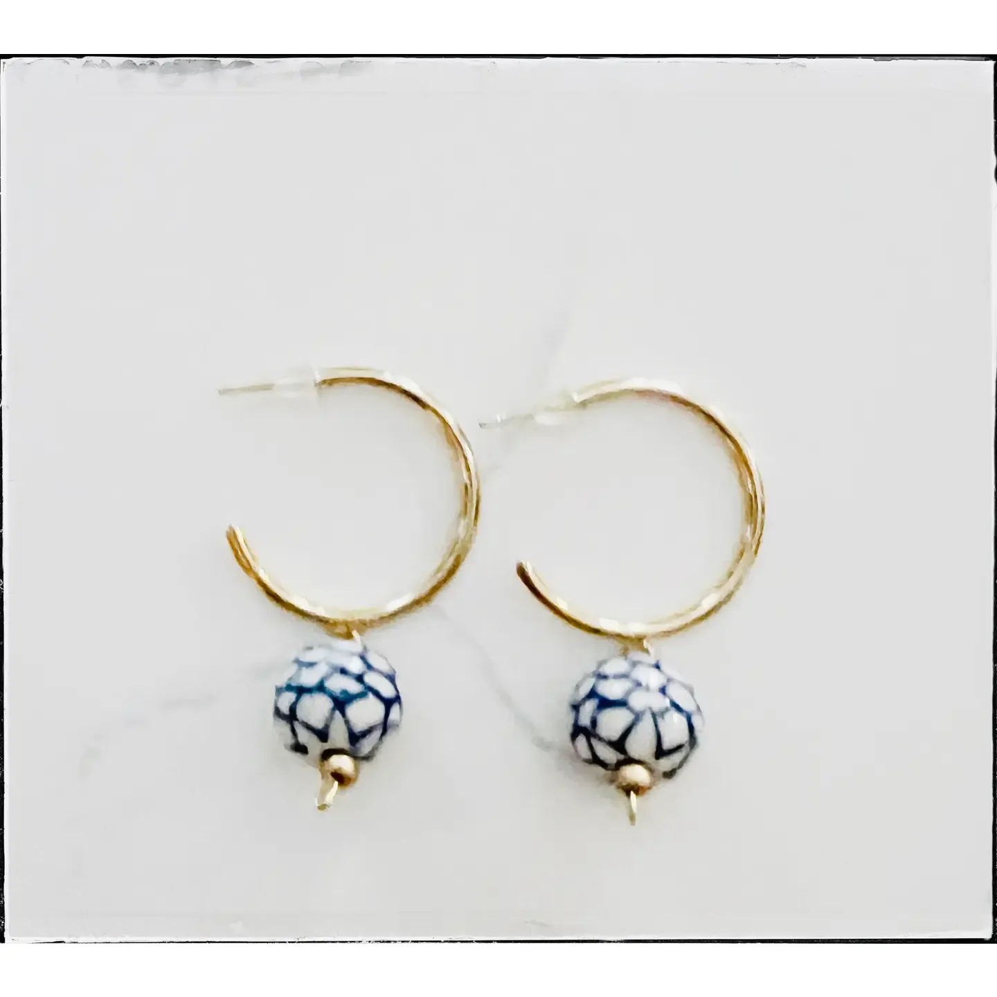 Chinoiserie Bead Hoops