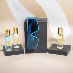 Chokore Special 2-in-1 Gift Set for Him/Her (Oversized Rectangular Sunglasses, & Perfumes Combo)
