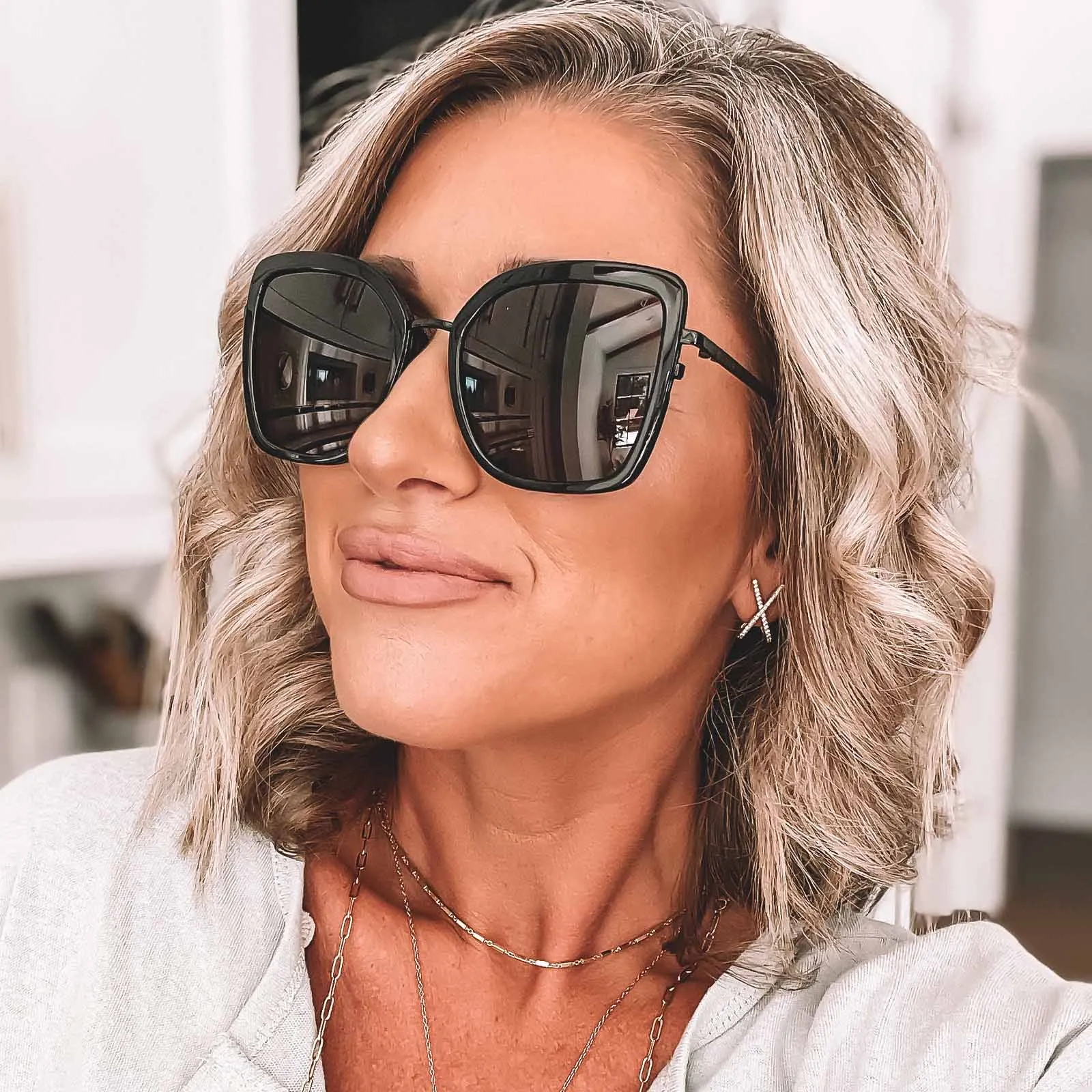 CLARISSE - BLACK   GREY SUNGLASSES