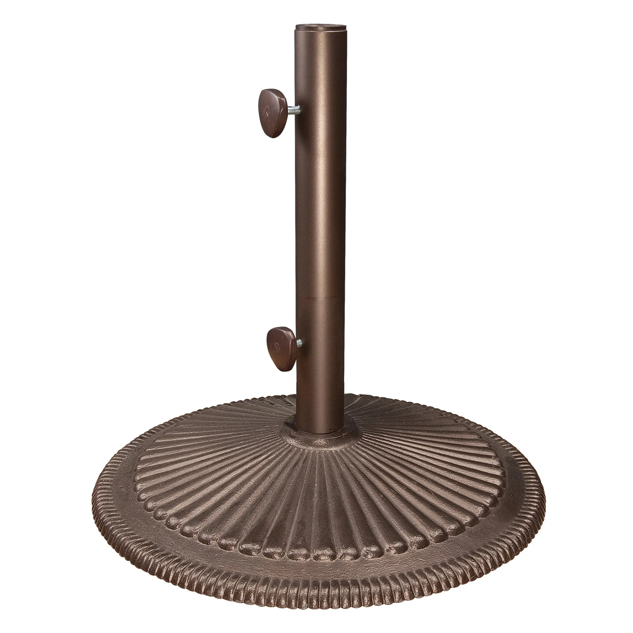 Classic Market 50 lbs. Bronze Round Cast Iron Umbrella Base - BW500 by Treasure Garden
