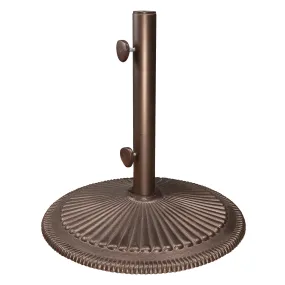 Classic Market 50 lbs. Bronze Round Cast Iron Umbrella Base - BW500 by Treasure Garden