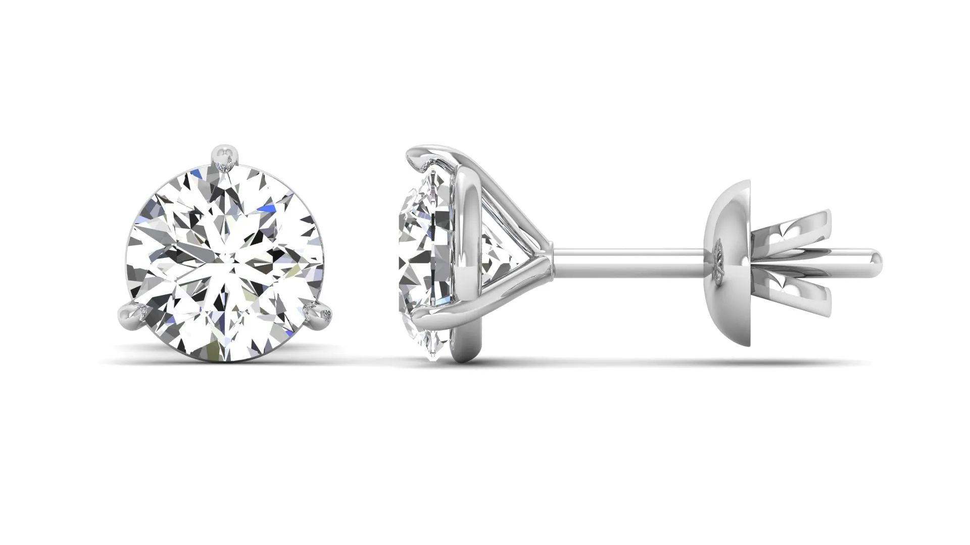 Classic Stud Earrings - 0.75 ct.