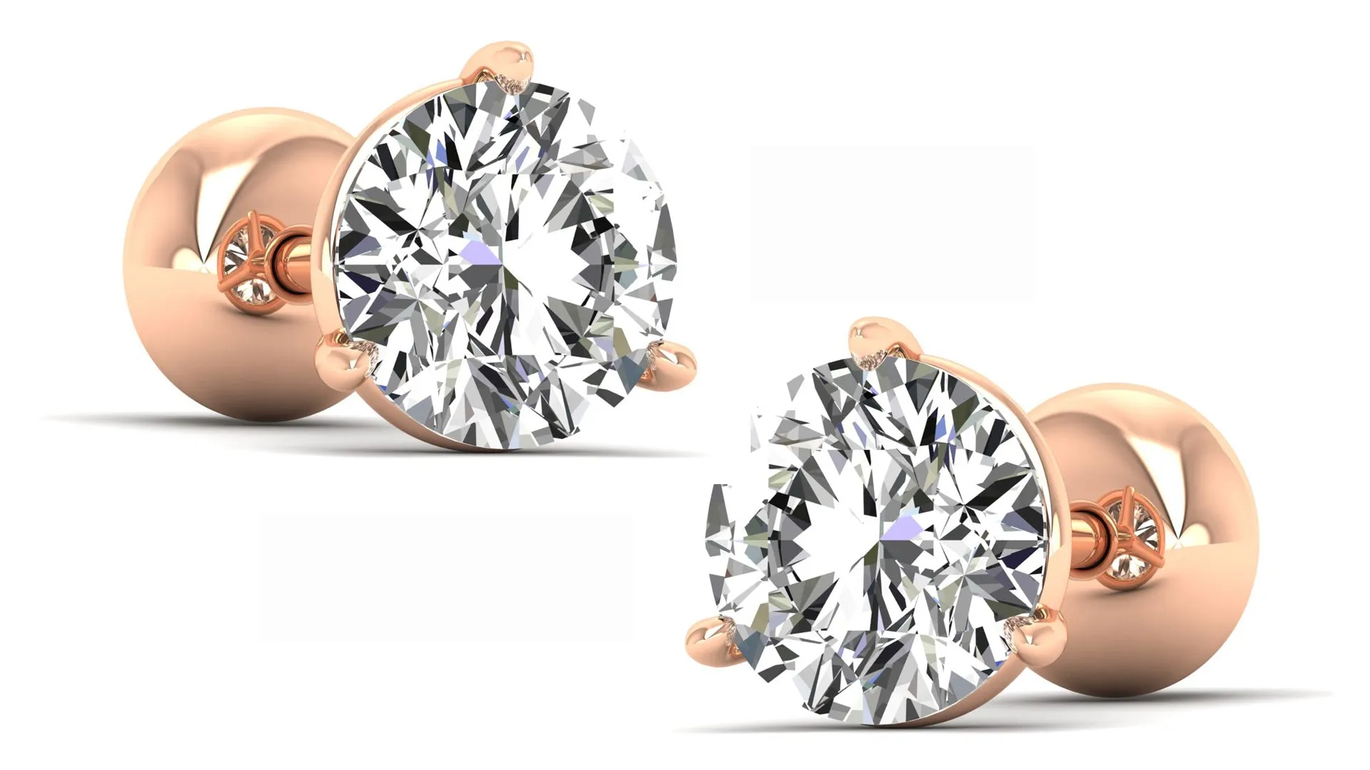 Classic Stud Earrings - 0.75 ct.