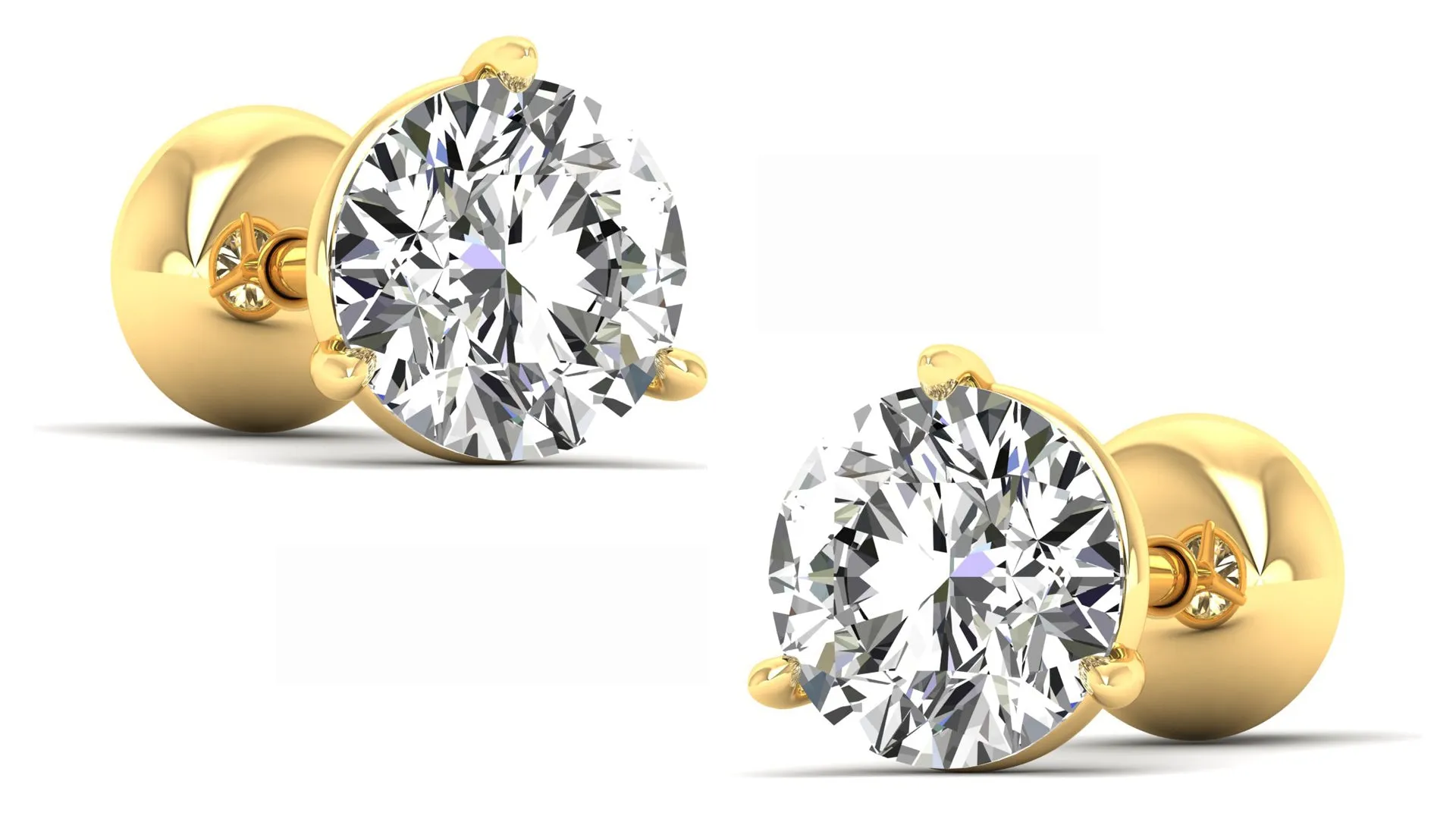Classic Stud Earrings - 0.75 ct.