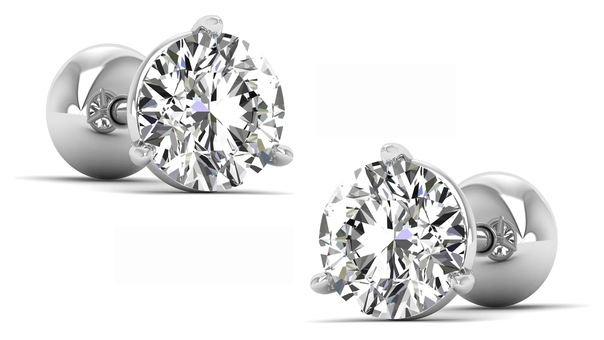 Classic Stud Earrings - 0.75 ct.