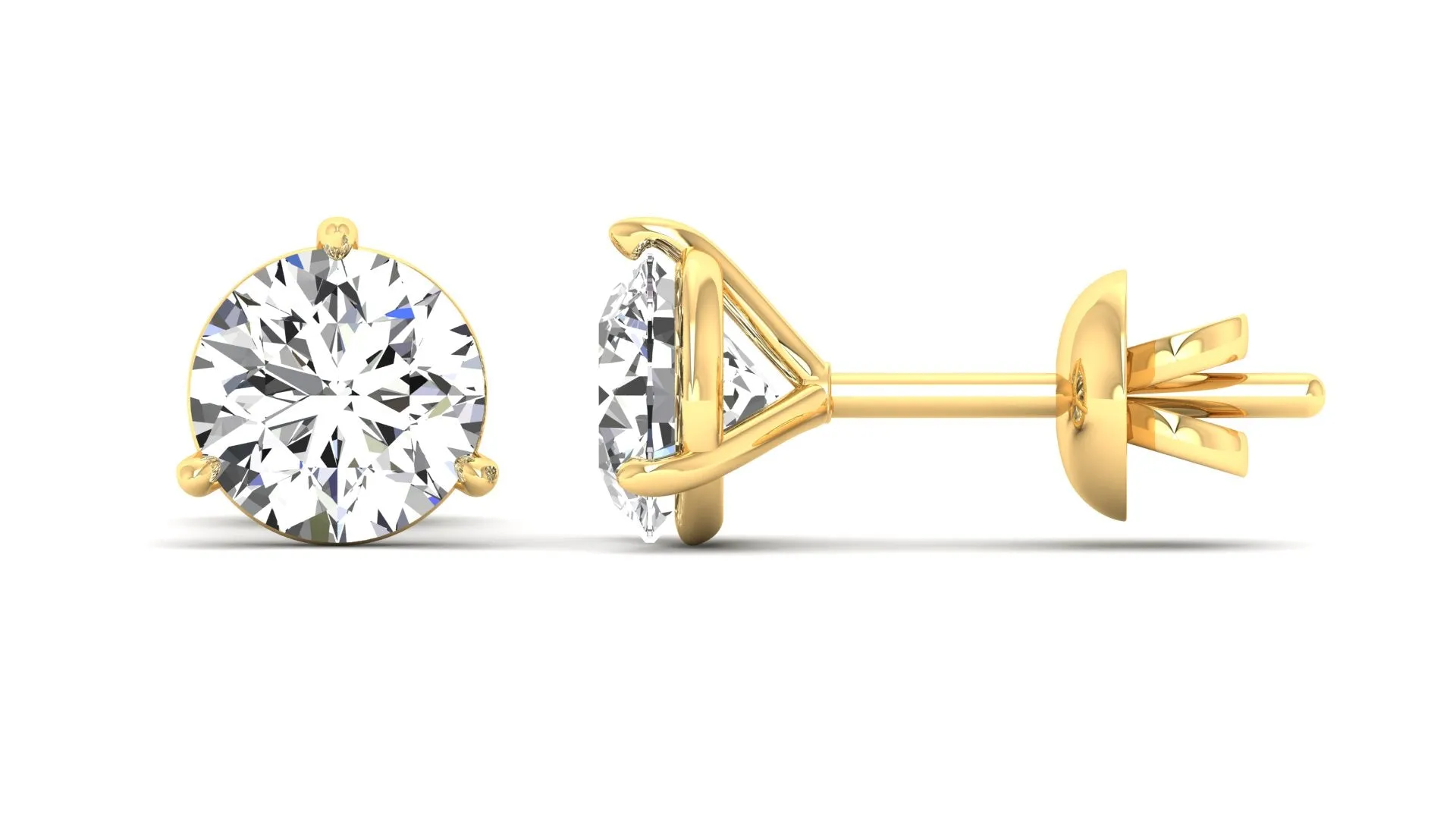 Classic Stud Earrings - 0.75 ct.