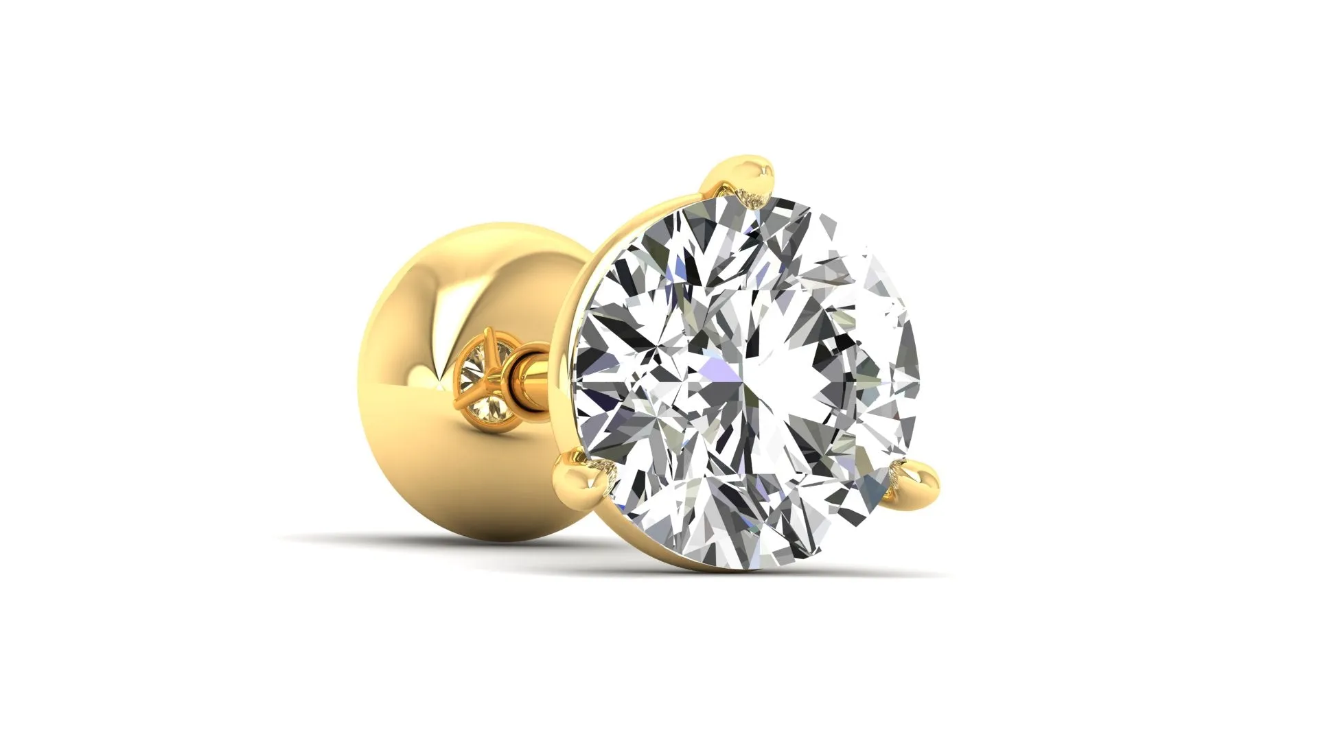 Classic Stud Earrings - 0.75 ct.