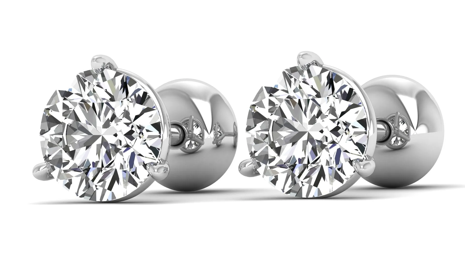 Classic Stud Earrings - 0.75 ct.